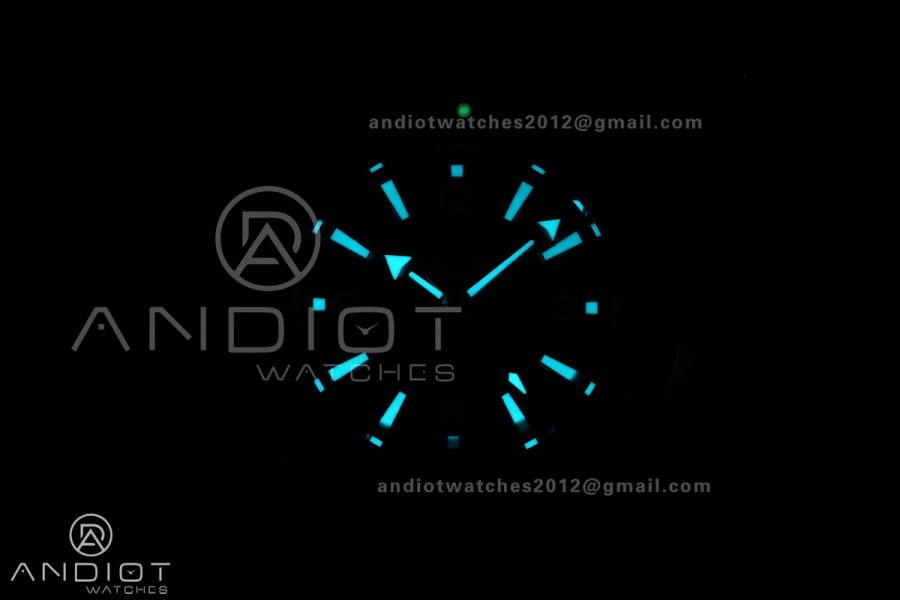 Planet Ocean 600M 42mm SS VS+F 1:1 Best Edition Black Dial Blue Bezel on Black Rubber Strap A8912