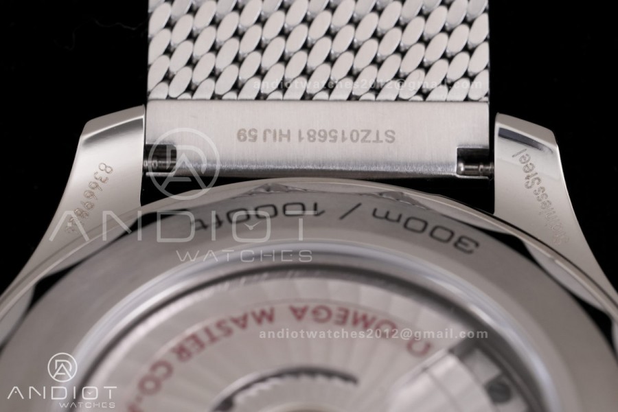 Seamaster Diver 42mm Titanium Bezel SS VSF Best Edition Gray Dial On SS Mesh Bracelet Super Clone 8806