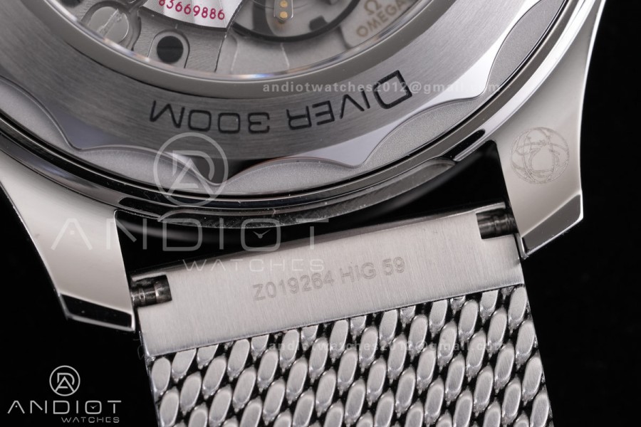 Seamaster Diver 42mm Titanium Bezel SS VSF Best Edition Gray Dial On SS Mesh Bracelet Super Clone 8806