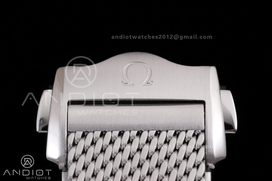 Seamaster Diver 42mm Titanium Bezel SS VSF Best Edition Gray Dial On SS Mesh Bracelet Super Clone 8806