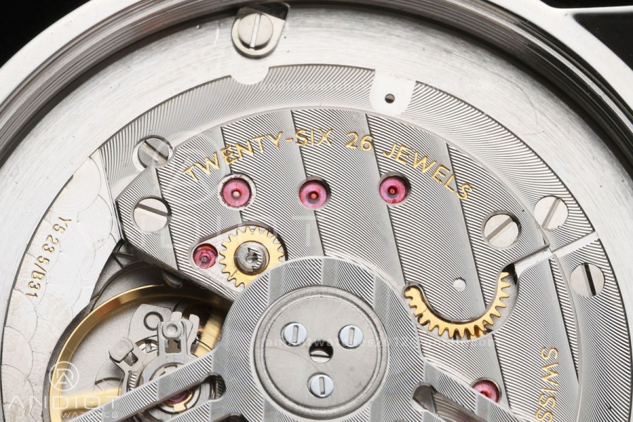 Top Time B31 BLF 1:1 Best Edition White Dial Orange Hand on Brown Leather Strap AB31