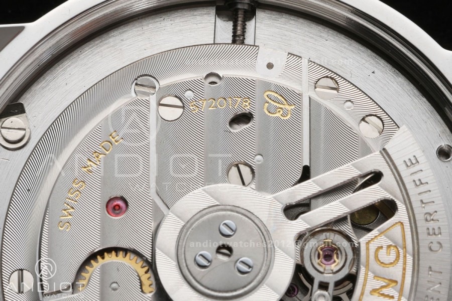 Top Time B31 BLF 1:1 Best Edition White Dial Orange Hand on Brown Leather Strap AB31