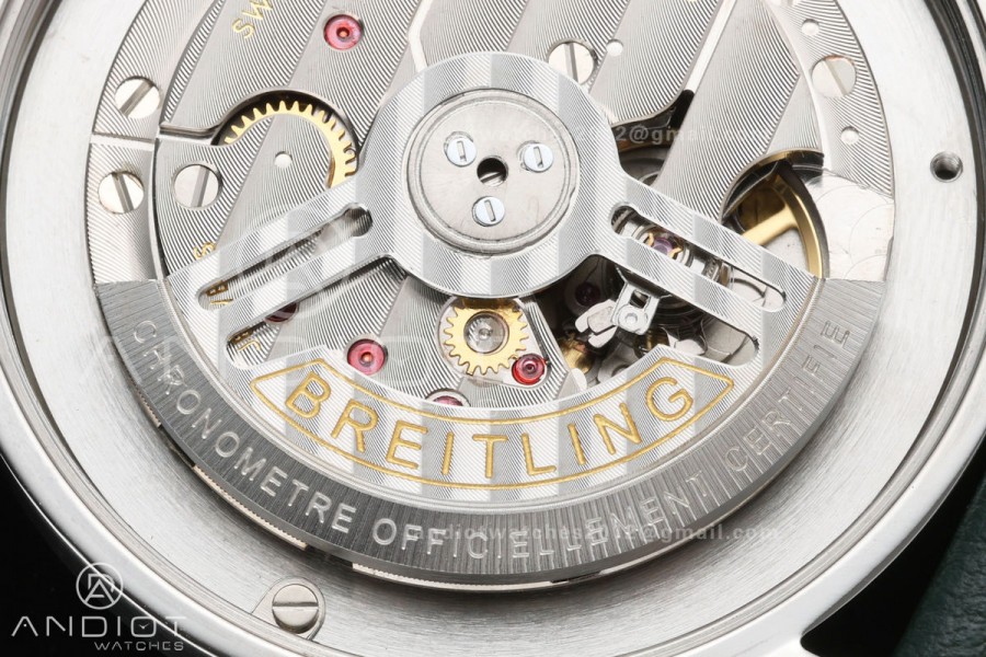 Top Time B31 BLF 1:1 Best Edition Green Dial Orange Hand on Green Leather Strap AB31