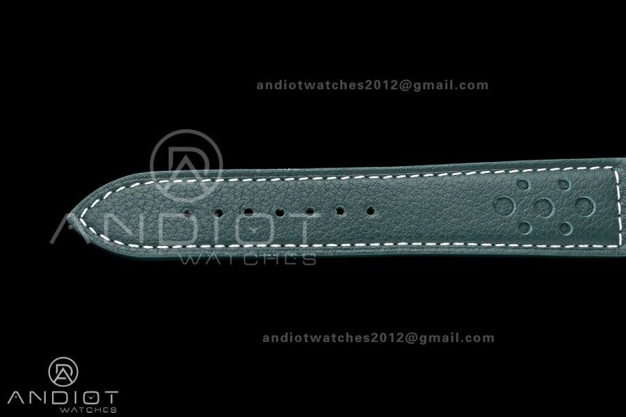 Top Time B31 BLF 1:1 Best Edition Green Dial Orange Hand on Green Leather Strap AB31