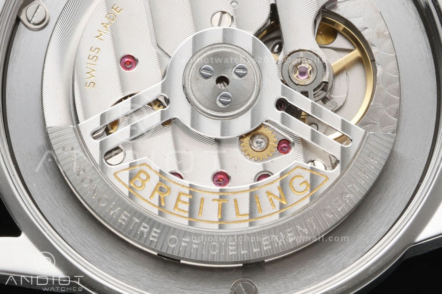 Top Time B31 BLF 1:1 Best Edition Blue Dial Orange Hand on Blue Leather Strap AB31