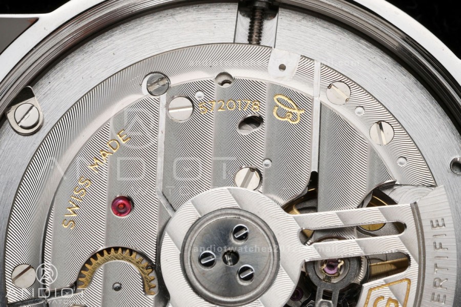 Top Time B31 BLF 1:1 Best Edition Blue Dial Orange Hand on Blue Leather Strap AB31