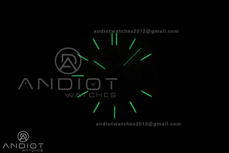 Top Time B31 BLF 1:1 Best Edition Blue Dial Orange Hand on Blue Leather Strap AB31