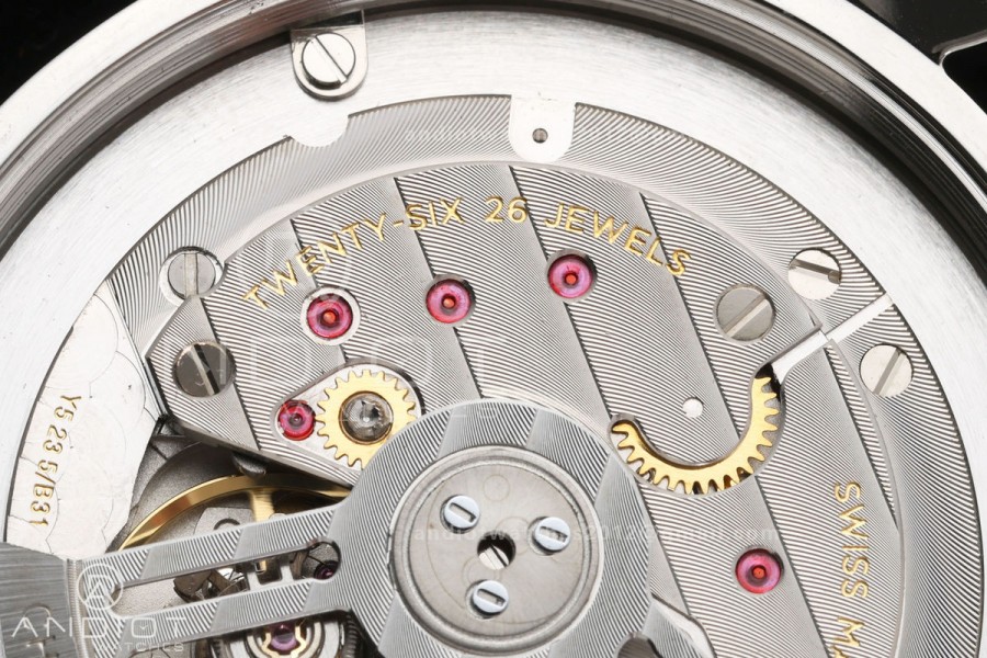 Top Time B31 BLF 1:1 Best Edition Blue Dial Yellow Hand on Blue Leather Strap AB31