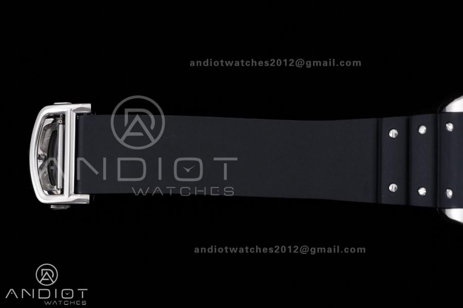 Santos de Cartier 40mm 2018 GF 1:1 Best Edition White Dial on on Rubber Strap MIYOTA 9019