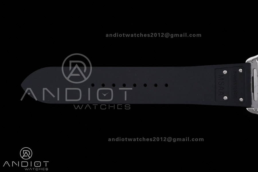 Santos de Cartier 40mm 2018 GF 1:1 Best Edition White Dial on on Rubber Strap MIYOTA 9019