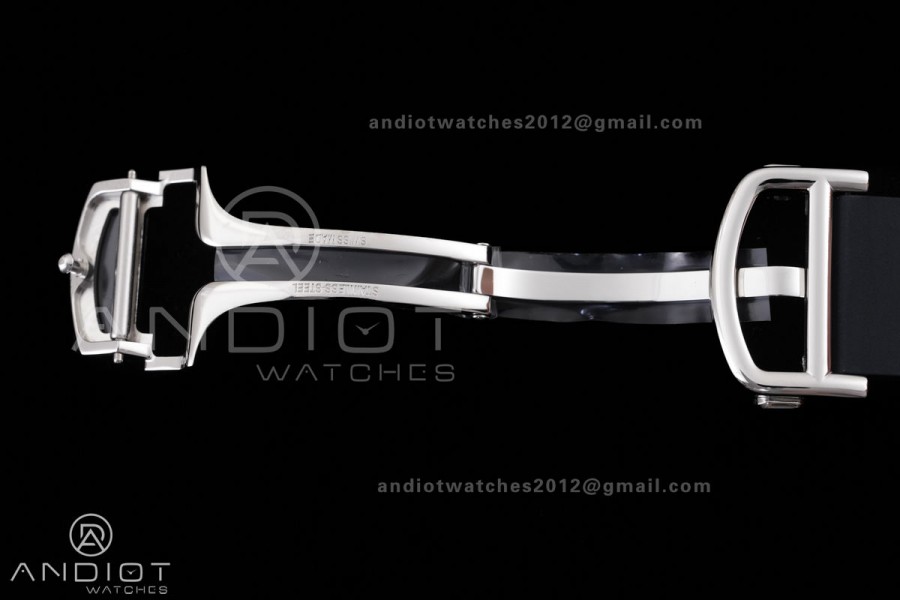 Santos de Cartier 40mm 2018 GF 1:1 Best Edition White Dial on on Rubber Strap MIYOTA 9019