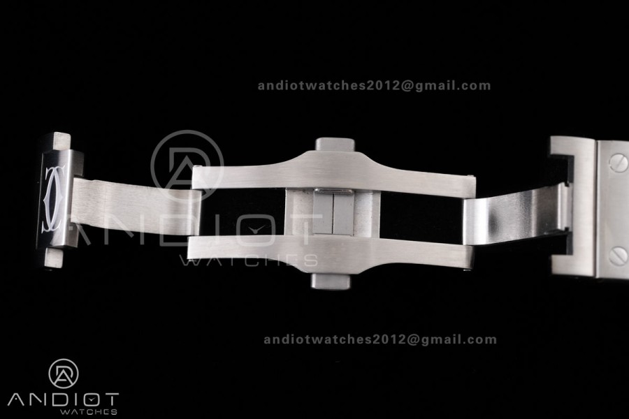 Santos de Cartier 40mm 2018 GF 1:1 Best Edition White Dial on SS SmartLinks Bracelet MIYOTA 9019 (Free Leather)