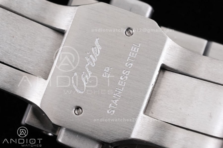 Santos de Cartier 40mm 2018 GF 1:1 Best Edition White Dial on SS SmartLinks Bracelet MIYOTA 9019 (Free Leather)