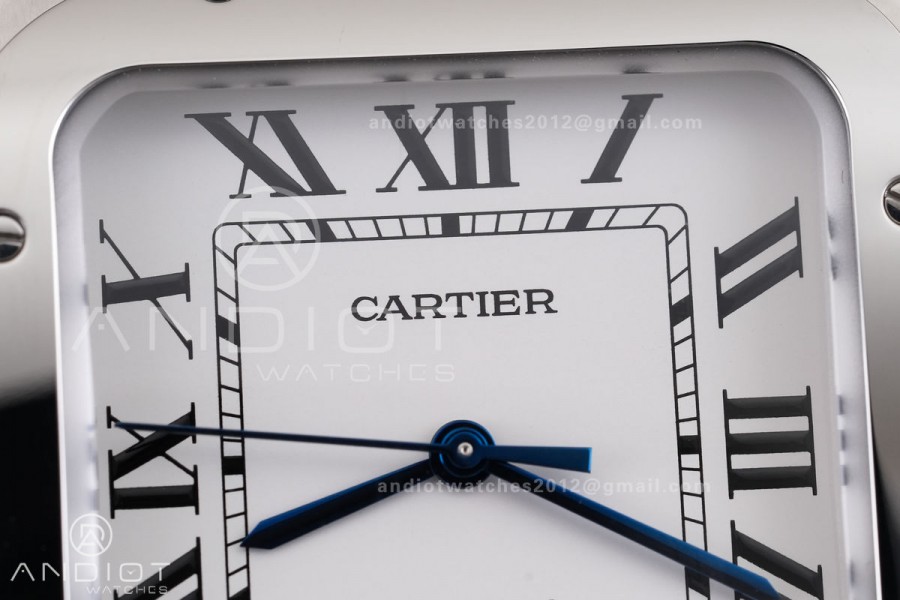 Santos de Cartier 40mm 2018 GF 1:1 Best Edition White Dial on SS SmartLinks Bracelet MIYOTA 9019 (Free Leather)