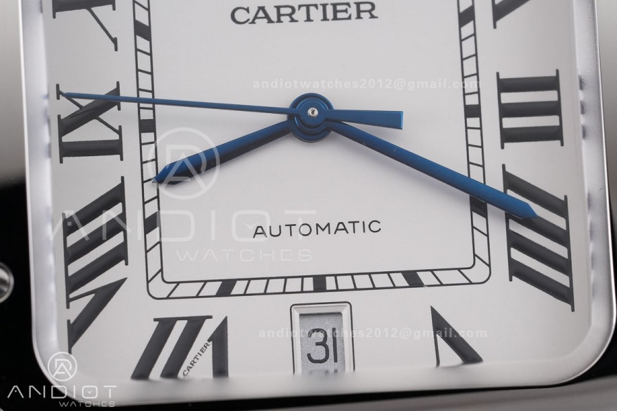 Santos de Cartier 40mm 2018 GF 1:1 Best Edition White Dial on SS SmartLinks Bracelet MIYOTA 9019 (Free Leather)