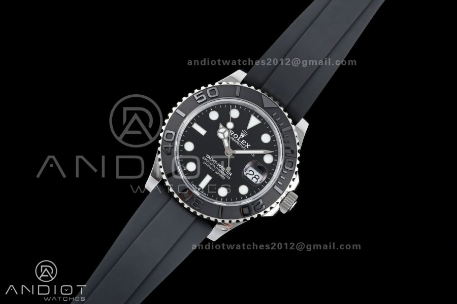 Yacht-Master 42mm 226659 GMF 1:1 Best Edition Black Dial on Oysterflex Strap JH3235 (Free Sprung)