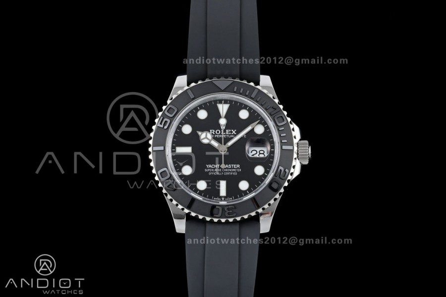 Yacht-Master 42mm 226659 GMF 1:1 Best Edition Black Dial on Oysterflex Strap JH3235 (Free Sprung)