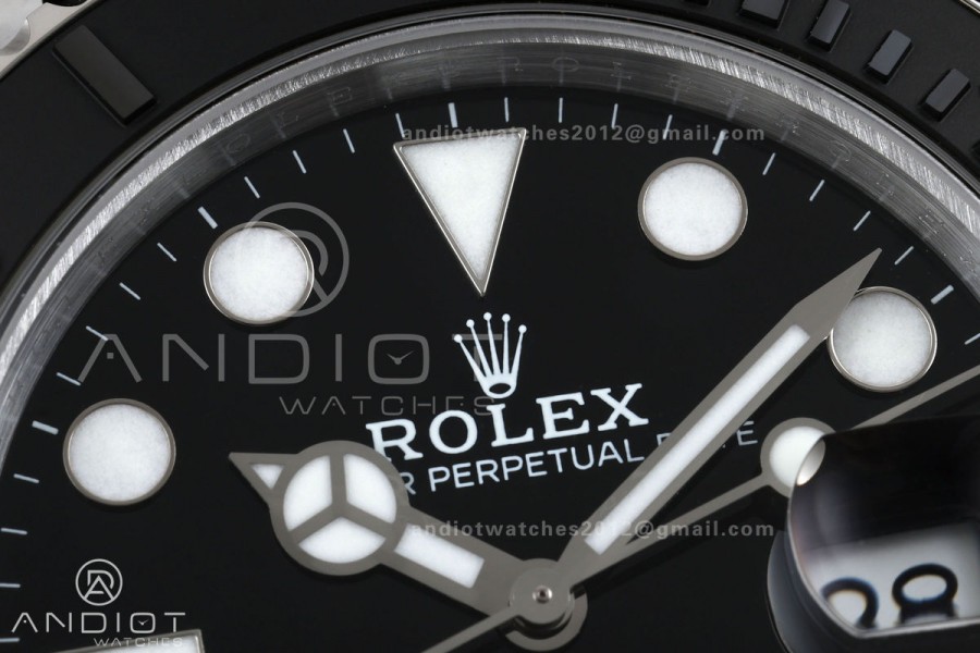 Yacht-Master 42mm 226659 GMF 1:1 Best Edition Black Dial on Oysterflex Strap JH3235 (Free Sprung)