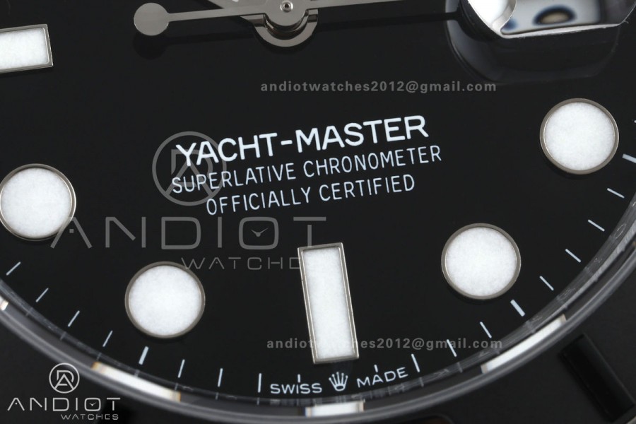Yacht-Master 42mm 226659 GMF 1:1 Best Edition Black Dial on Oysterflex Strap JH3235 (Free Sprung)
