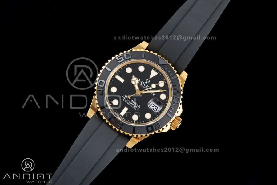 Yacht-Master 42mm YG 226658 GMF 1:1 Best Edition Black Dial on Oysterflex Strap JH3235 (Free Sprung)
