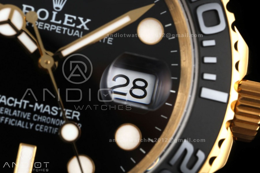 Yacht-Master 42mm YG 226658 GMF 1:1 Best Edition Black Dial on Oysterflex Strap JH3235 (Free Sprung)