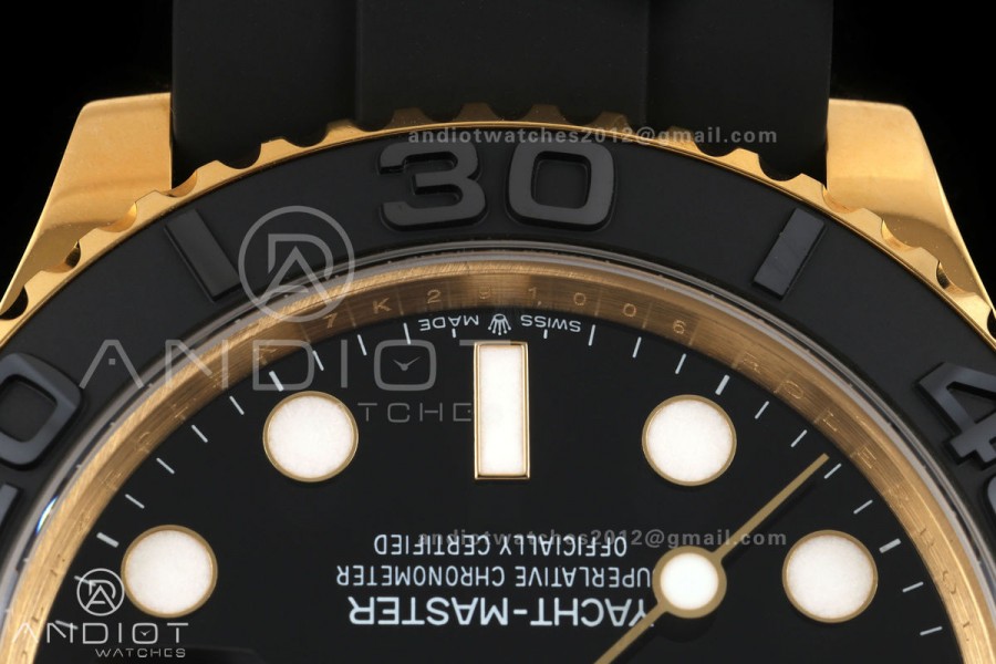 Yacht-Master 42mm YG 226658 GMF 1:1 Best Edition Black Dial on Oysterflex Strap JH3235 (Free Sprung)