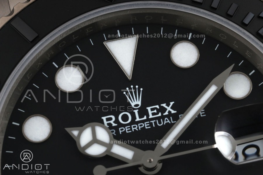 Yacht-Master 226627 Titanium GMF 1:1 Best Edition Black Dial on Titanium Bracelet JH3235 (Free Sprung)