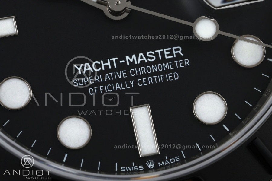Yacht-Master 226627 Titanium GMF 1:1 Best Edition Black Dial on Titanium Bracelet JH3235 (Free Sprung)