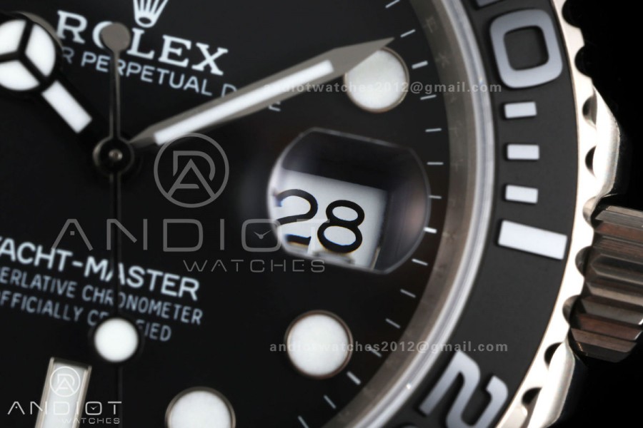 Yacht-Master 226627 Titanium GMF 1:1 Best Edition Black Dial on Titanium Bracelet JH3235 (Free Sprung)