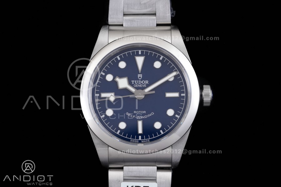 Black Bay 36 KRF 1:1 Best Edition Blue Dial on SS Bracelet A2824 V4