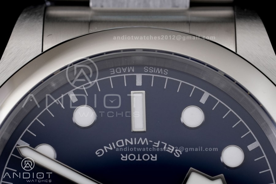 Black Bay 36 KRF 1:1 Best Edition Blue Dial on SS Bracelet A2824 V4