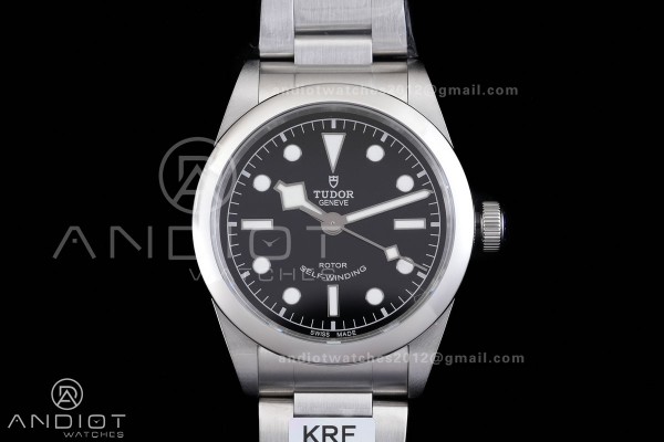Black Bay 36 KRF 1:1 Best Edition Black Dial on SS Bracelet A2824 V4