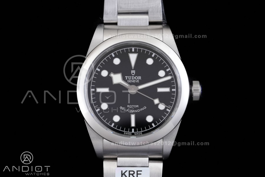 Black Bay 36 KRF 1:1 Best Edition Black Dial on SS Bracelet A2824 V4