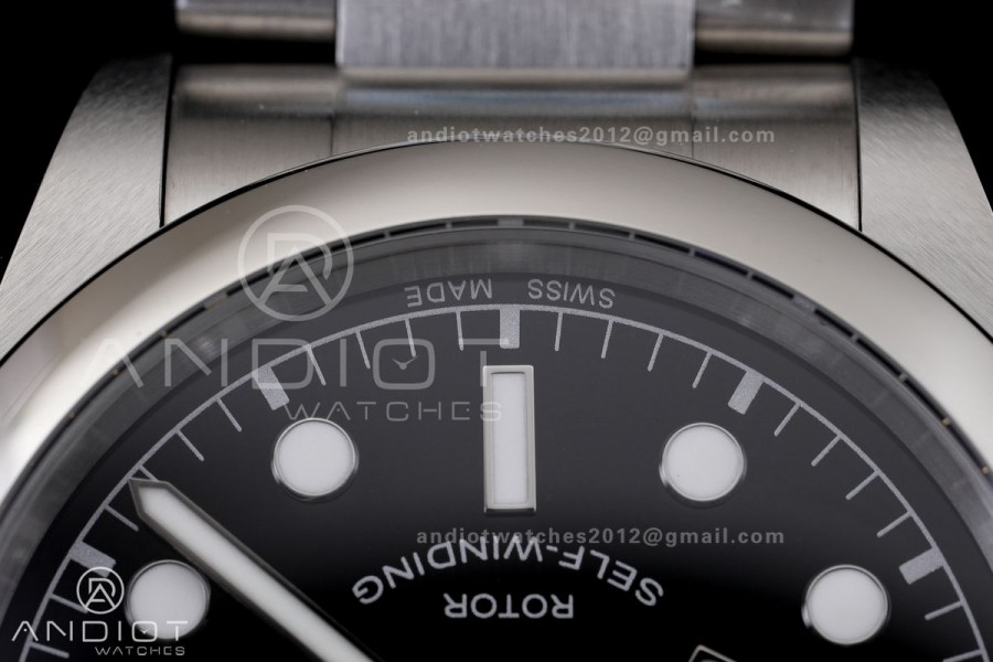 Black Bay 36 KRF 1:1 Best Edition Black Dial on SS Bracelet A2824 V4