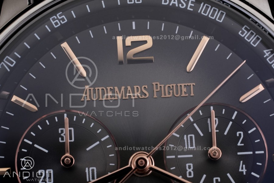 Code 11.59 Chrono 26393 SS APSF 1:1 Best Edition Gray/Black Dial on Black Leather Strap SA4401 Super Clone