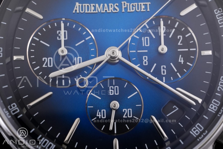 Code 11.59 Chrono 26393 SS APSF 1:1 Best Edition Blue/Black Dial on Black Nylon Strap SA4401 Super Clone