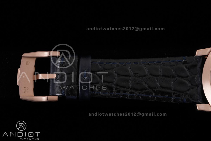 Code 11.59 Chrono 26393 RG APSF 1:1 Best Edition Blue/Black Dial on Blue Leather Strap SA4401 Super Clone