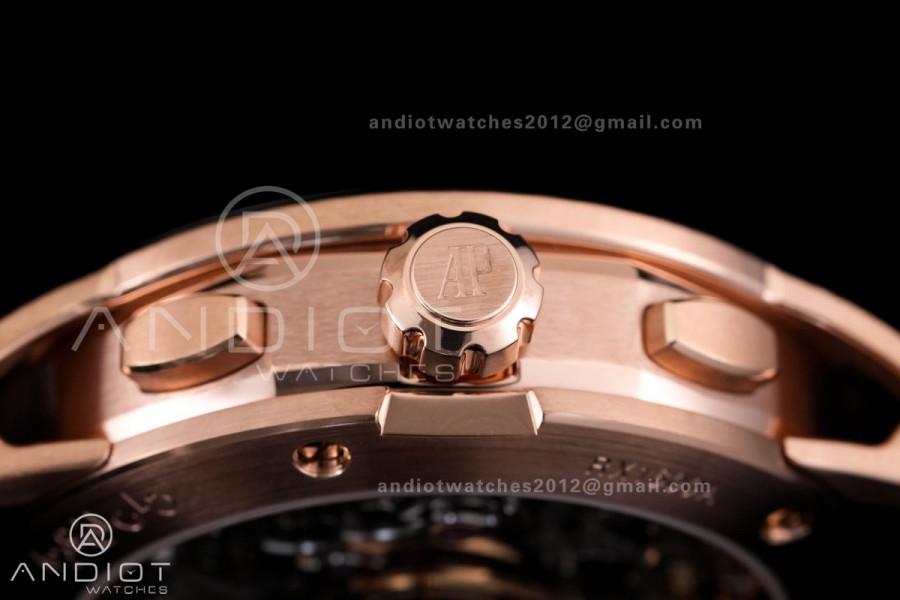 Code 11.59 Chrono 26393 RG APSF 1:1 Best Edition Blue Dial on Blue Leather Strap SA4401 Super Clone