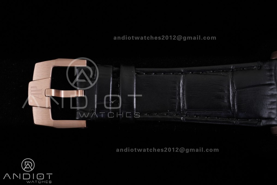 Code 11.59 Chrono 26393 RG APSF 1:1 Best Edition Black Dial on Black Leather Strap SA4401 Super Clone