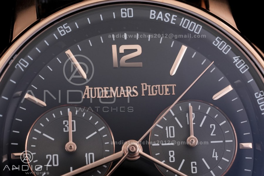 Code 11.59 Chrono 26393 RG APSF 1:1 Best Edition Black Dial on Black Leather Strap SA4401 Super Clone