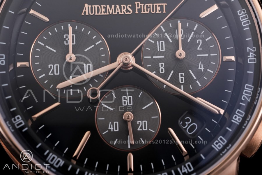 Code 11.59 Chrono 26393 RG APSF 1:1 Best Edition Black Dial on Black Leather Strap SA4401 Super Clone