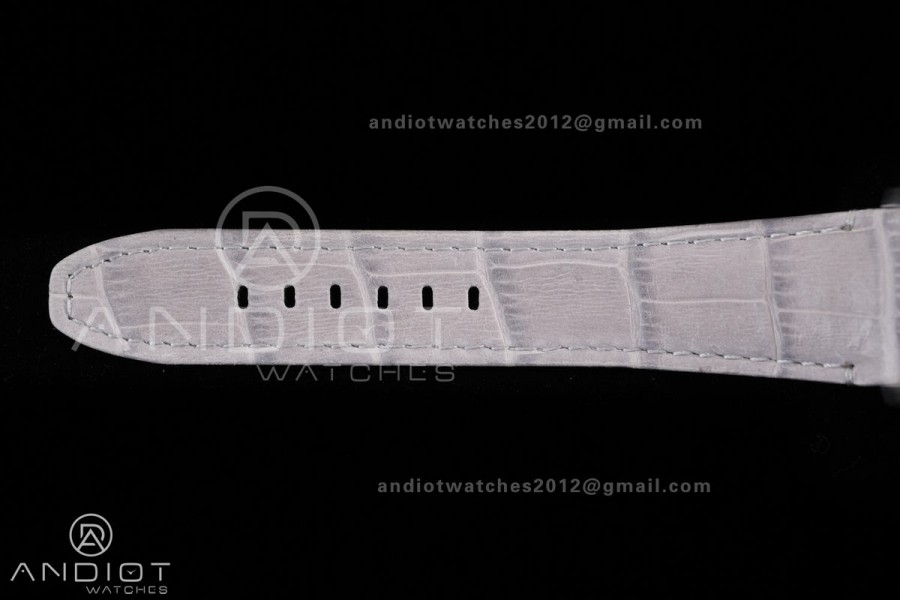 Code 11.59 Chrono 26393 SS APSF 1:1 Best Edition Silver Dial on Gray Leather Strap SA4401 Super Clone