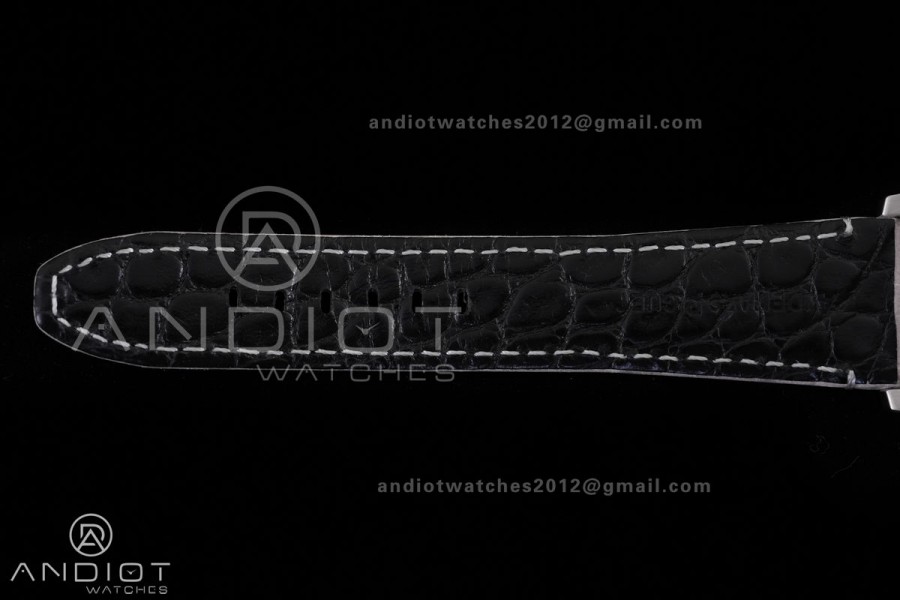 Code 11.59 Chrono 26393 SS APSF 1:1 Best Edition Silver Dial on Gray Leather Strap SA4401 Super Clone