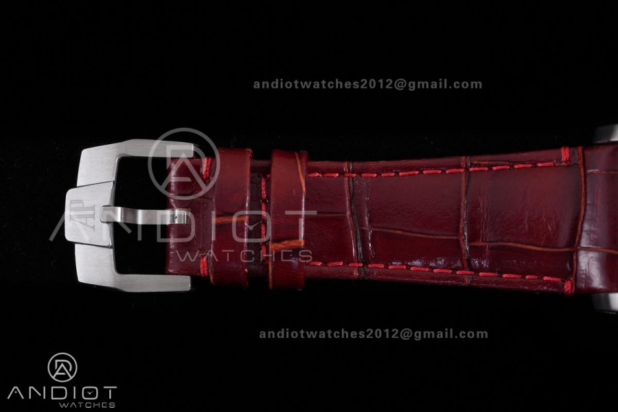 Code 11.59 Chrono 26393 SS APSF 1:1 Best Edition Red/Black Dial on Red Leather Strap SA4401 Super Clone