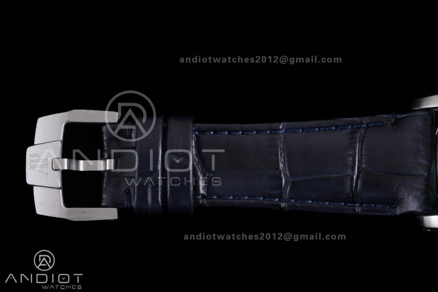 Code 11.59 Chrono 26393 SS APSF 1:1 Best Edition Blue Dial on Blue Leather Strap SA4401 Super Clone