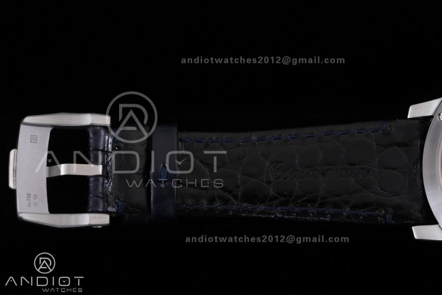 Code 11.59 Chrono 26393 SS APSF 1:1 Best Edition Blue Dial on Blue Leather Strap SA4401 Super Clone