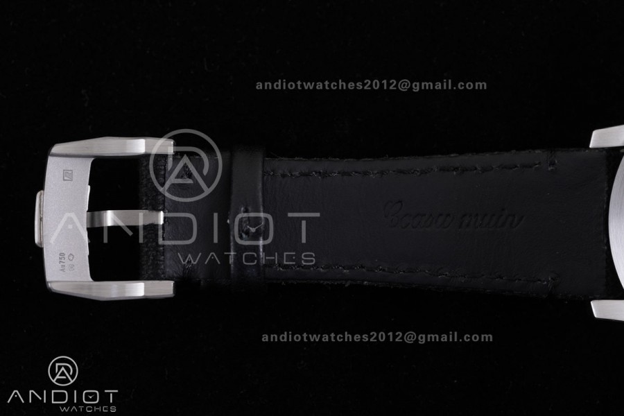 Code 11.59 Chrono 26393 SS APSF 1:1 Best Edition Black Dial on Black Leather Strap SA4401 Super Clone