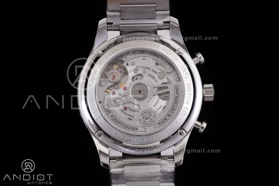 Portugieser Chrono IW3716 APSF 1:1 Best Edtion Green Dial on SS Bracelet DD69355 Super Clone
