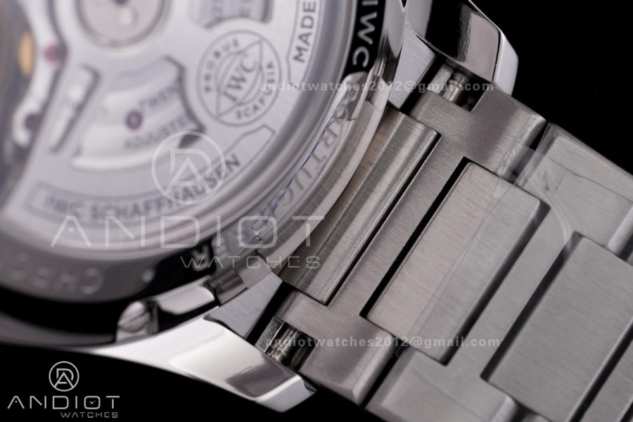 Portugieser Chrono IW3716 APSF 1:1 Best Edtion Blue Dial on SS Bracelet DD69355 Super Clone