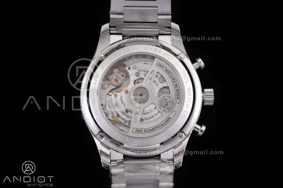 Portugieser Chrono IW3716 APSF 1:1 Best Edtion Gold Dial on SS Bracelet DD69355 Super Clone